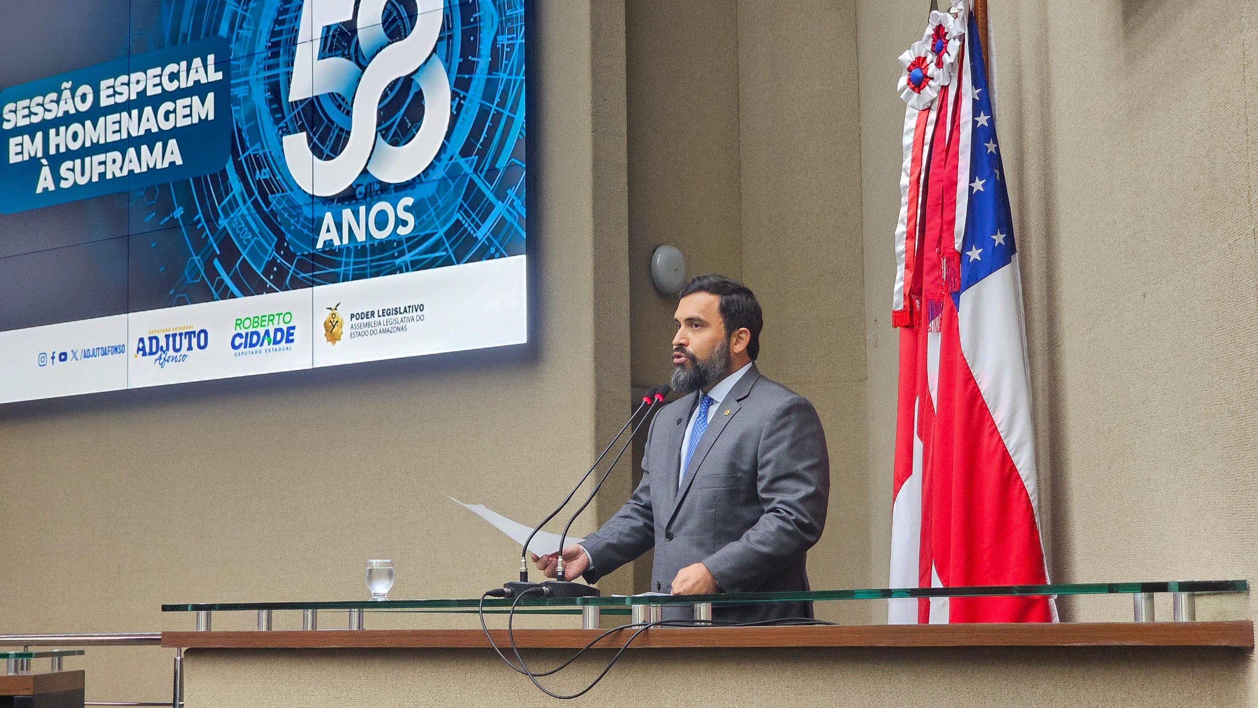 Dr. George Lins destaca papel estratégico da ZFM em homenagem aos 58 anos do modelo na Aleam